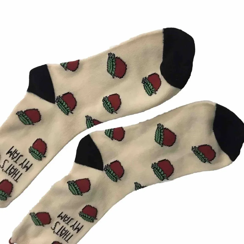 Strawberry Jam Socks Unisex  One Size Multicolor